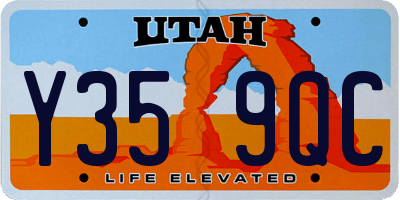 UT license plate Y359QC