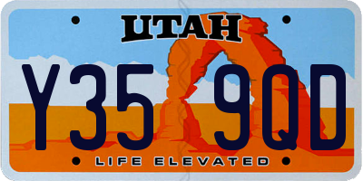 UT license plate Y359QD