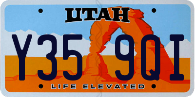 UT license plate Y359QI