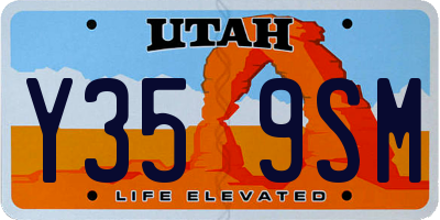 UT license plate Y359SM
