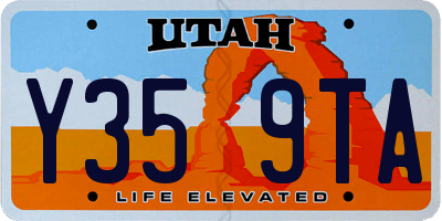 UT license plate Y359TA
