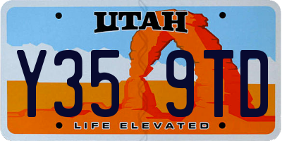 UT license plate Y359TD
