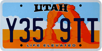 UT license plate Y359TT