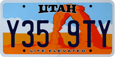 UT license plate Y359TY