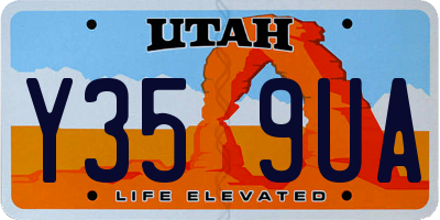 UT license plate Y359UA