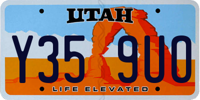 UT license plate Y359UO