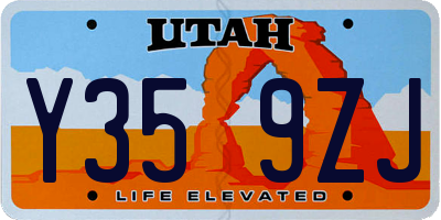UT license plate Y359ZJ