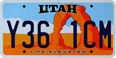 UT license plate Y361CM