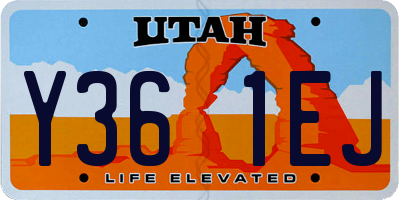 UT license plate Y361EJ