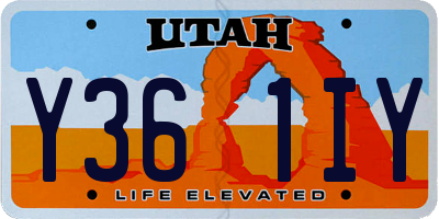 UT license plate Y361IY
