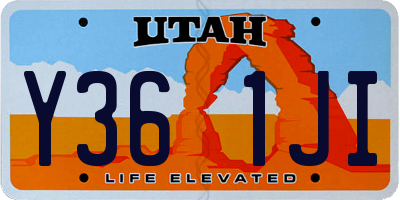 UT license plate Y361JI