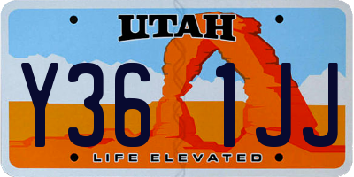 UT license plate Y361JJ