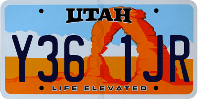 UT license plate Y361JR