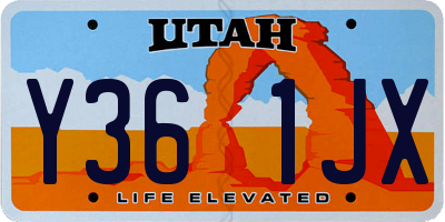 UT license plate Y361JX