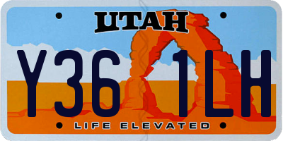 UT license plate Y361LH