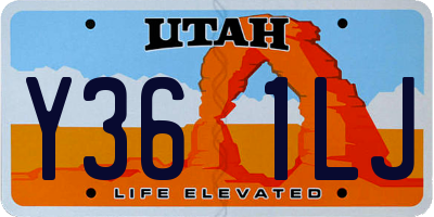 UT license plate Y361LJ
