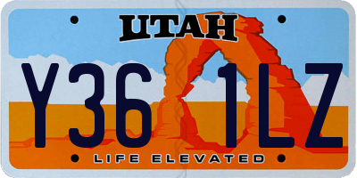UT license plate Y361LZ