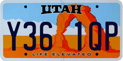 UT license plate Y361QP
