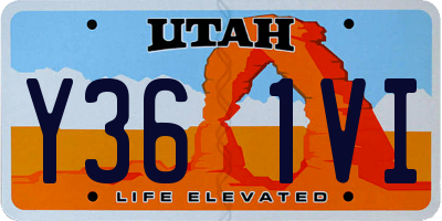 UT license plate Y361VI