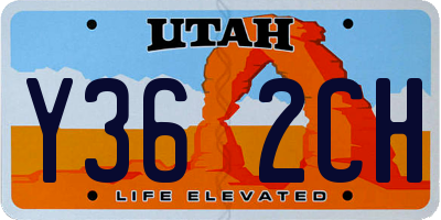 UT license plate Y362CH