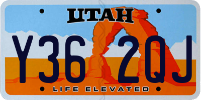 UT license plate Y362QJ