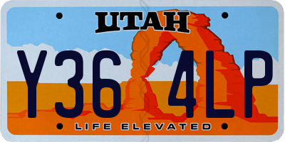 UT license plate Y364LP