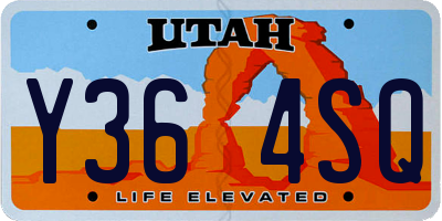 UT license plate Y364SQ