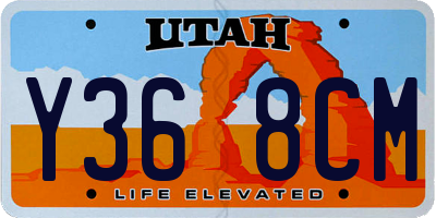 UT license plate Y368CM