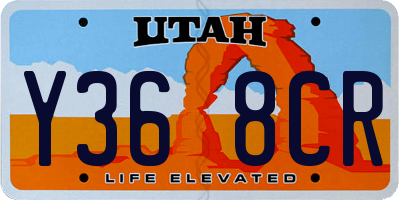 UT license plate Y368CR
