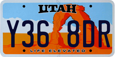 UT license plate Y368DR