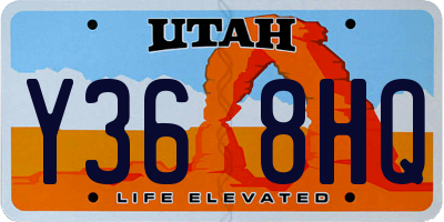 UT license plate Y368HQ