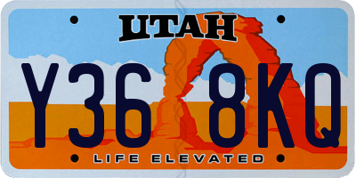 UT license plate Y368KQ
