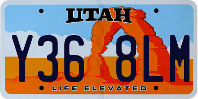 UT license plate Y368LM