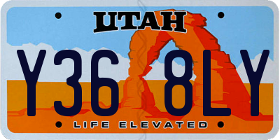 UT license plate Y368LY