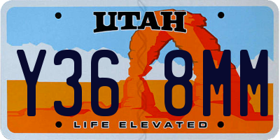 UT license plate Y368MM