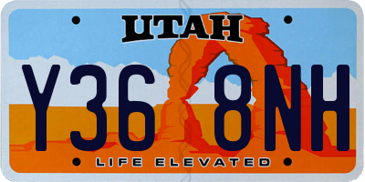 UT license plate Y368NH