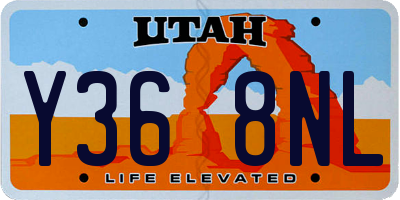 UT license plate Y368NL