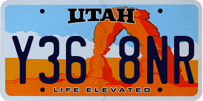 UT license plate Y368NR