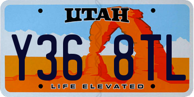 UT license plate Y368TL