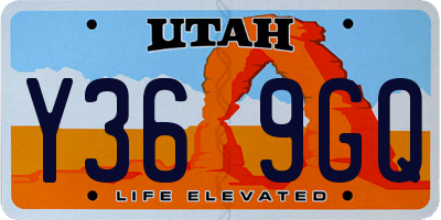 UT license plate Y369GQ