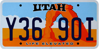 UT license plate Y369OI