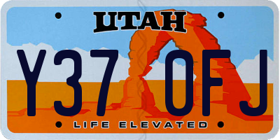 UT license plate Y370FJ