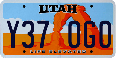 UT license plate Y370GO