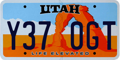 UT license plate Y370GT
