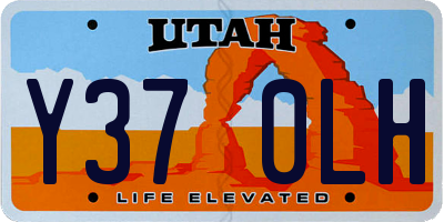 UT license plate Y370LH
