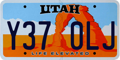 UT license plate Y370LJ