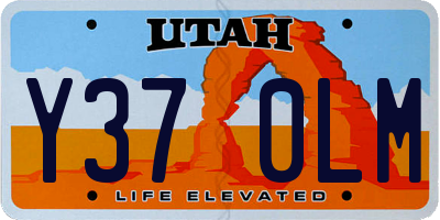 UT license plate Y370LM