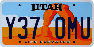 UT license plate Y370MU