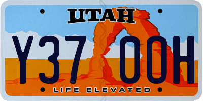 UT license plate Y370OH