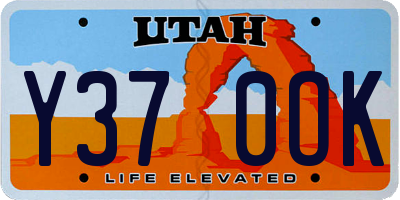 UT license plate Y370OK